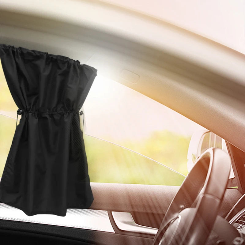 2Pcs Car Sun Shade Curtains